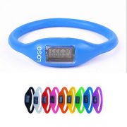 Blue with white logo pedometer