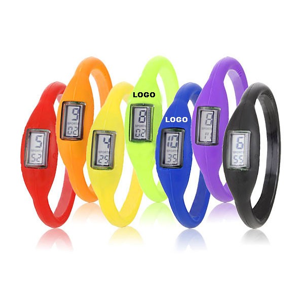 silicone watch and pedometer