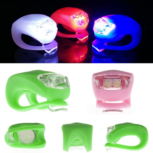 Silicone bicycle light