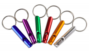 Rush Logo whistle keychain
