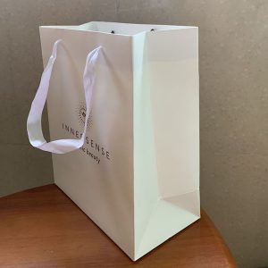 Ribbon handle paper bag
