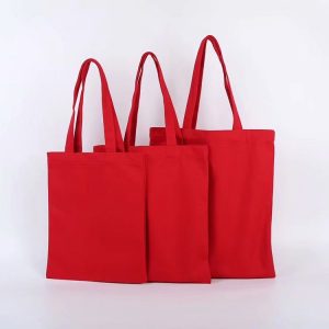 Red cotton canvas bag china