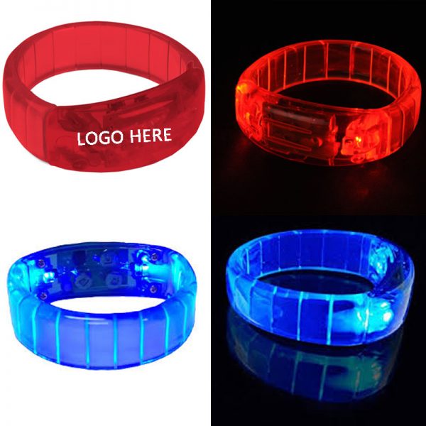 Custom Logo printed LED bracelet