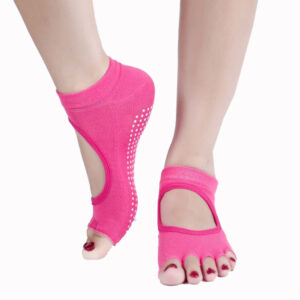 Women Pink Yoga Socks