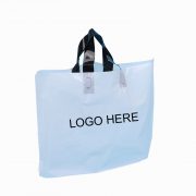 Clear Logo printed shopping bag