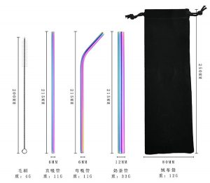 China Printed straw set