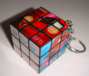Rubik’s cube keyring
