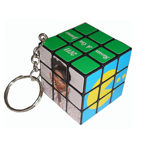 Magic cube keychain