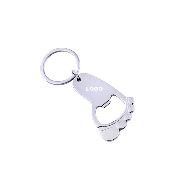 Foot keychain opener
