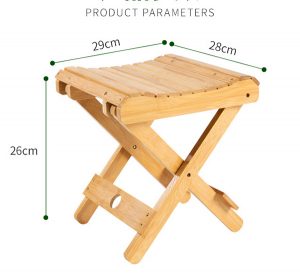 Waterproof bamboo stool