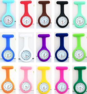 Silicone brooch watches