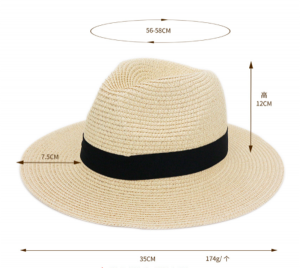 Unisex standard straw hats