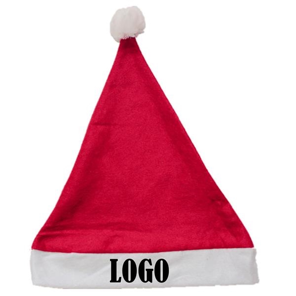Nonwoven Logo Christmas Santa Hat