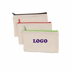 Custom made Zipper A5 Cotton File Bags
