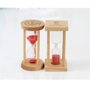 Wooden hourglass timer