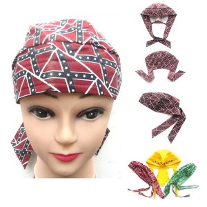 Full color imprint Pirate Cap and Hip-Hop Head Scarf