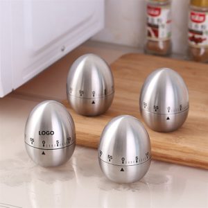 Stainless Steel Egg Shaped Kitchen Timer