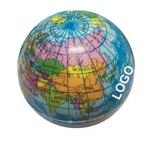 Squeezable Globe Stress Balls with Map