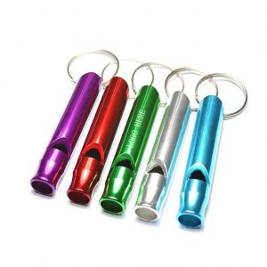 Keychain whistle holder