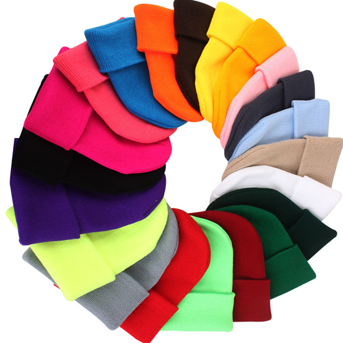 Assorted Color knitted beanie caps